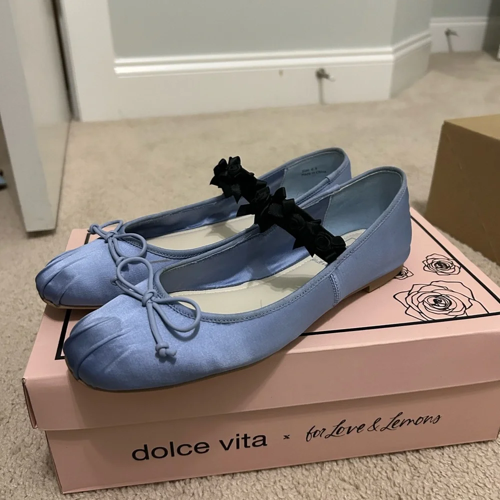 Light blue multi satin. Size: 6.5 - Picture 4 of 4